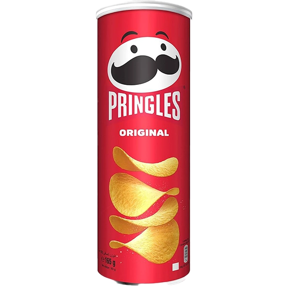 چیپس پرینگلز pringles مدل اورجینال - وزن ۱۶۵ گرمی